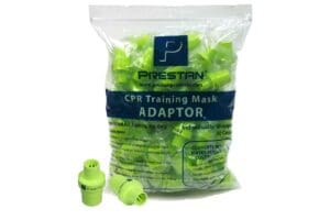 Prestan CPR training mask adaptors in packaging.