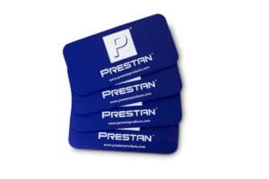 Prestan products business cards.
