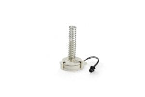 Spring-loaded electrical component with connector cable
